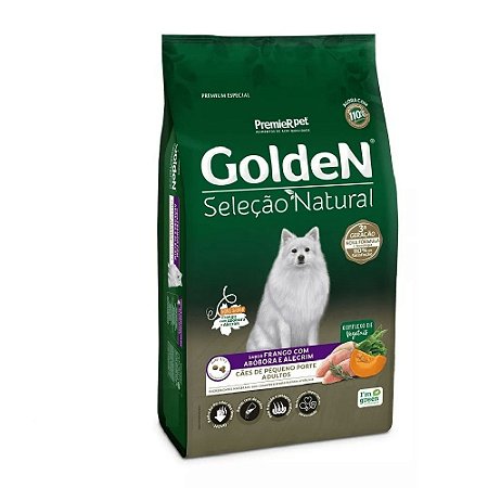 Golden Seleção Natural Cães Adutos Minibits Abóbora 10,1 Kg