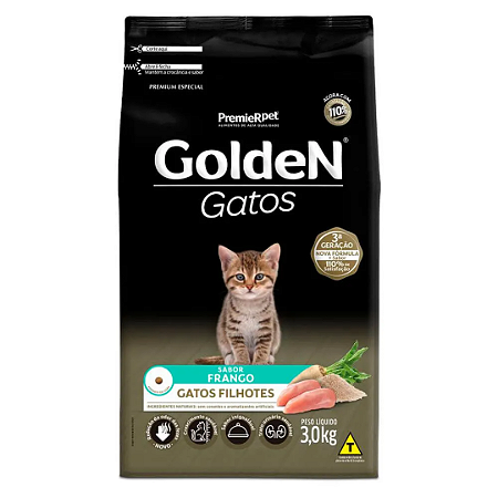 Golden Gato Filhote Frango 3 Kg