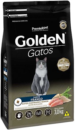 Golden Gato Castrado Senior 3Kg