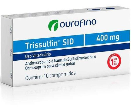 Trissulfin Sid 400Mg - 10 Comprimidos Ourofino
