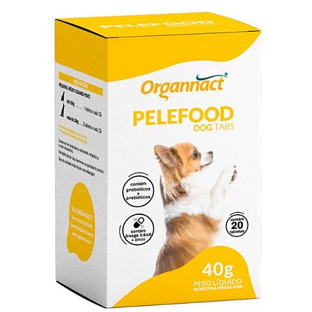 Suplemento Pelefood Dog Tabs 40g - Organnact