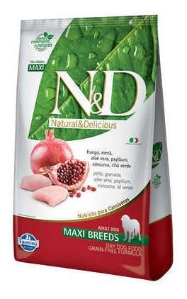 N&D Prime para Cães Adultos Raças Grandes Frango e Romã - 10,1kg