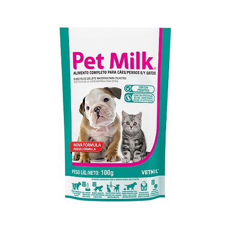 Pet Milk Suplemento para Cães e Gatos 100g