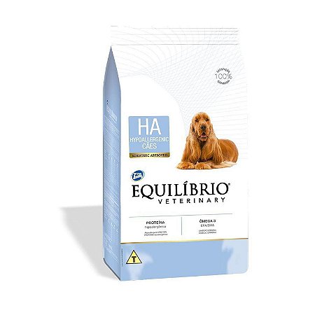 Equilíbrio Veterinary HA Hypoallergenic Cães Adultos 2kg