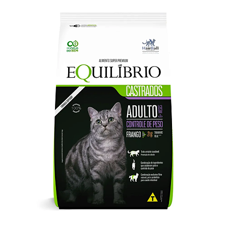 Equilibrio Gato Castrado Frango 1,5Kg