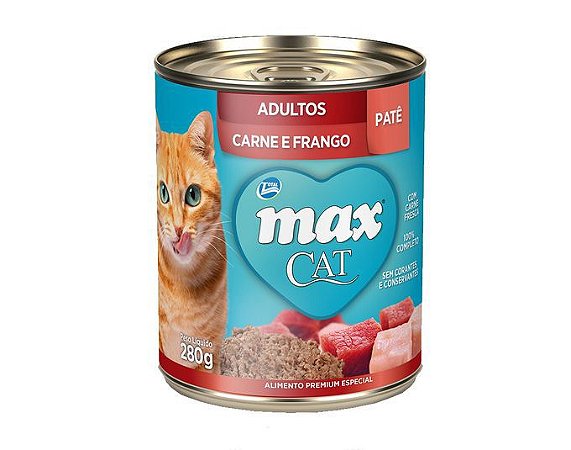 Lata Max Cat Adulto Carne e Frango 280g