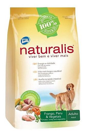 Naturalis Adulto Vegetais Racas Med E Gde - 2Kg