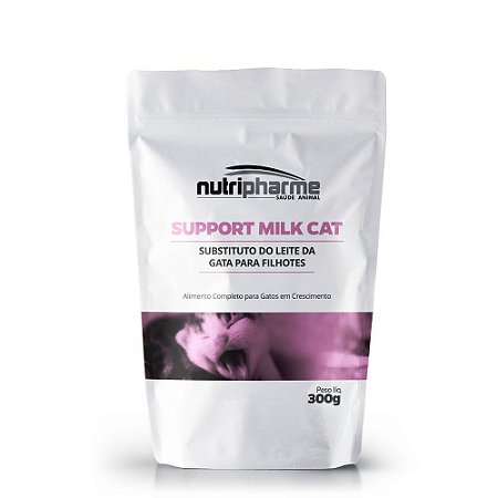 Suplemento Vitamínico Nutripharme Support Milk Cat para Gatos Filhotes 300g