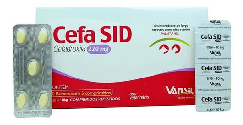 Cefa Sid 220mg 5 Comprimidos