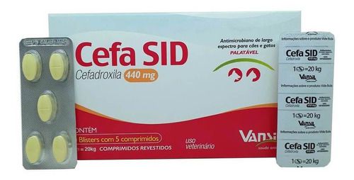 Cefa Sid 440mg Cartela Com 5 Comprimidos