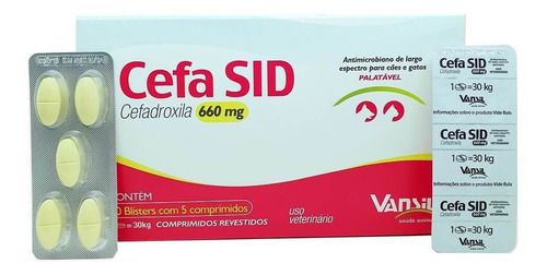 Cefa Sid 660mg 5 Comprimidos