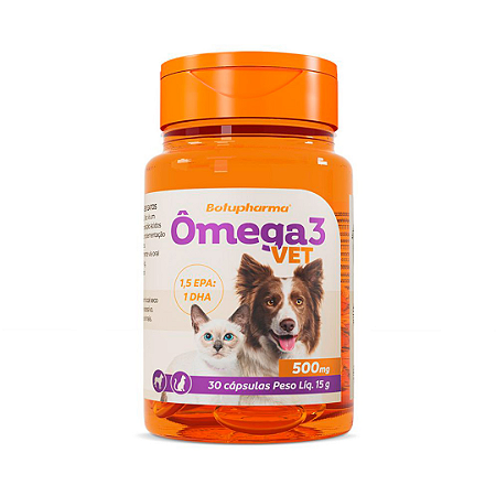 Omega 3 Vet 500mg 30 Cápsulas