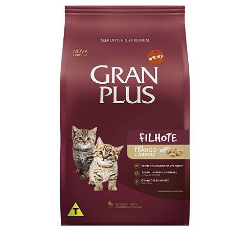 Gran Plus Menu Gatos Filhotes Frango 10,1 Kg