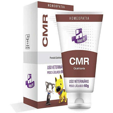CMR Pomada Cicatrizante 30g Homeopatia Para Cães e Gatos