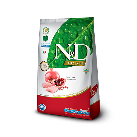 N&D Prime Gatos Castrados Frango 7,5kg