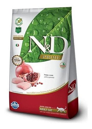 N&D Prime Feline Adulto Frango e Romã 400G