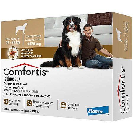 Comfortis 1620mg para Cães de 27 a 54 Kg 1 Comprimido