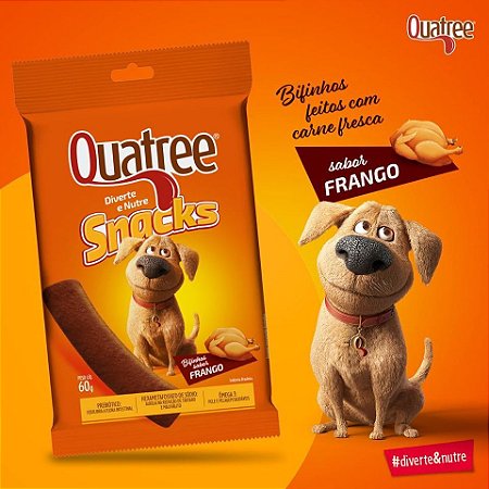 Quatree Snacks Bifinhos Sabor Frango 60G