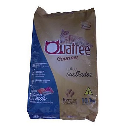 Quatree Gourmet Gatos Castrados Delicias Do Mar 1Kg