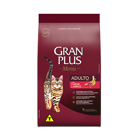 Gran Plus Menu Gato Adulto Carne 3Kg