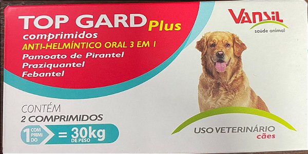 Top Gard Plus 30kg 2 Comprimidos