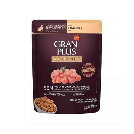 Sachê Gran Plus Gourmet Gato Trato Urinário 85g