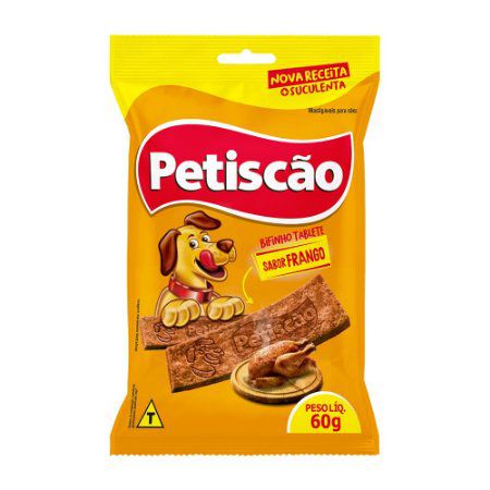 Bifinho Mastigável Tablete Petiscão 60g