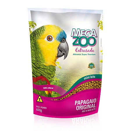 Megazoo Papagaio Mini Bits 600g