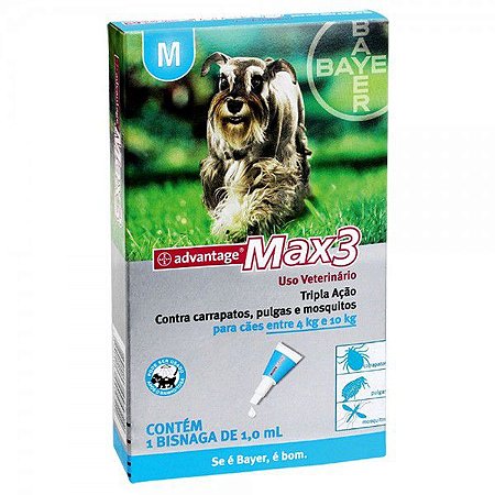 Advantage Max3 Cães de 4 a 10 Kg