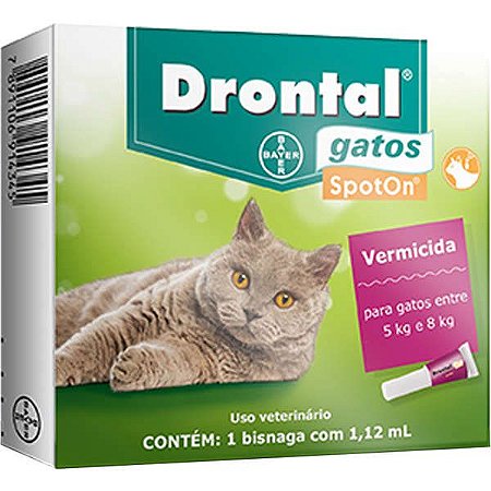 Drontal SpotOn 1,12 ml para Gatos de 5kg a 8kg