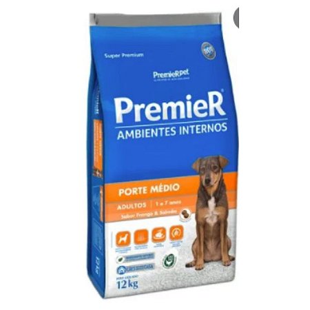 Premier Ambientes Internos Raças Médias  12 Kg