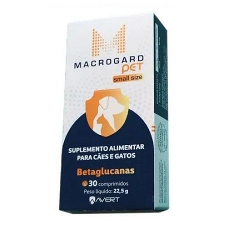 Macrogard Small Size Para Cães e Gatos 30 Comprimidos