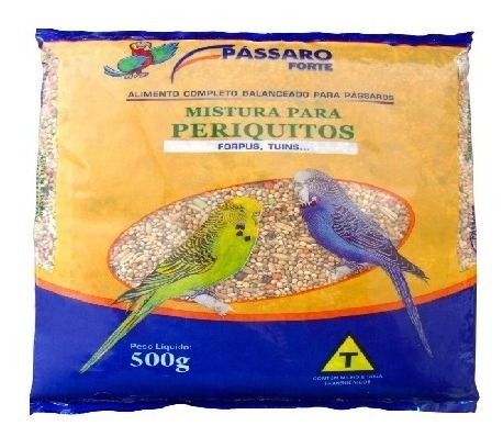 Mistura Para Periquitos Pássaro Forte 500g