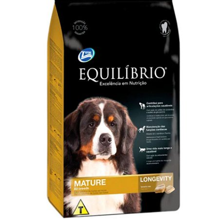 Equilíbrio para Cães Sênior de Porte Médio Sabor Frango 12kg