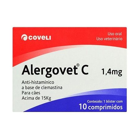 Alergovet C 1,4 Mg 10 Comprimidos