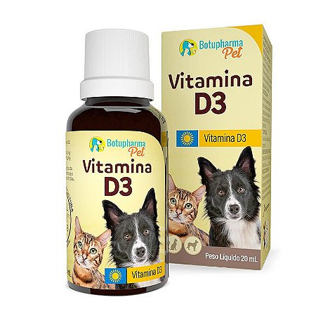 Vitamina D3 Botuphama para Cães e Gatos 20ml