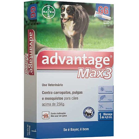 Advantage Max 3 Cães acima de 25 Kg