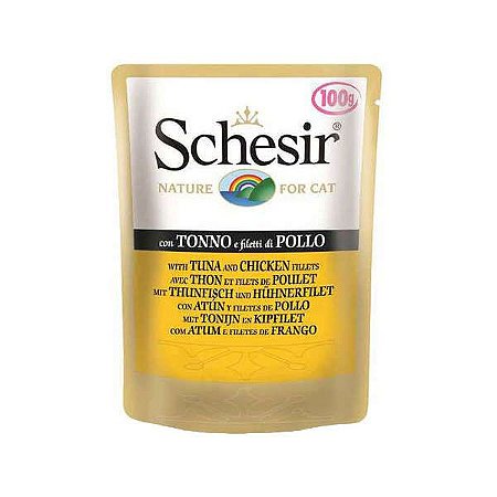 Sache Schesir Nature Cat Atum Com Frango 100g