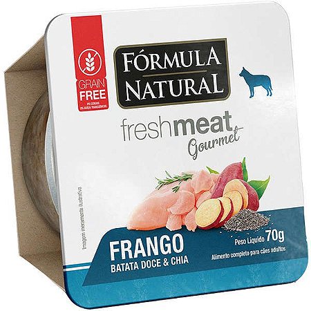 Fórmula Natural Fresh Meat Ração Úmida Gourmet Cães Frango 70g