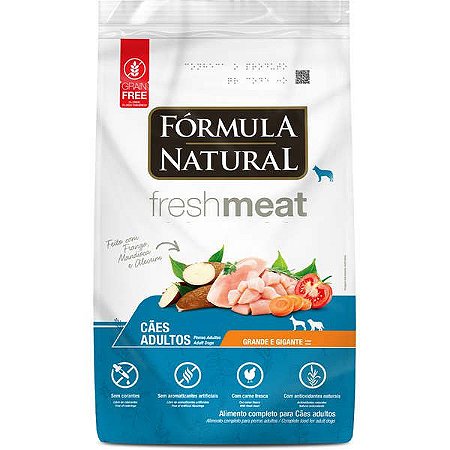 Fórmula Natural Fresh Meat Cães Adultos Raças Grandes 12kg