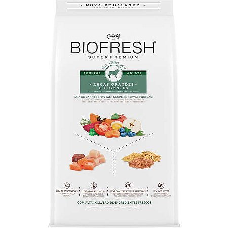 Biofresh Cães Adultos Raças Grandes e Gigantes - 12Kg