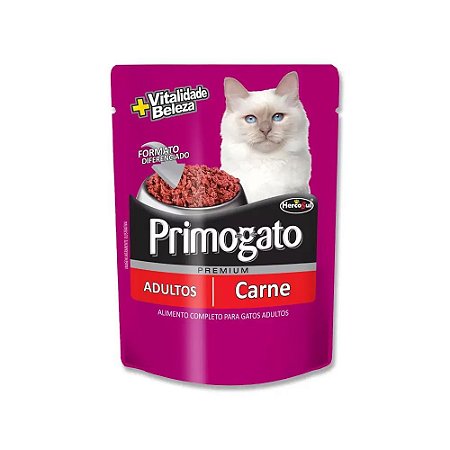 Ração Úmida Sache Primogato Carne - 85g