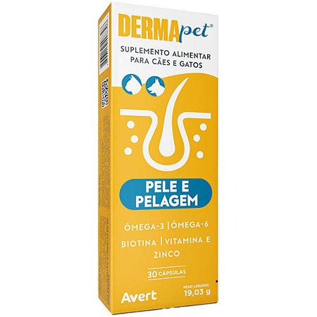 Dermapet Pele e Pelagem 30 Cápsulas