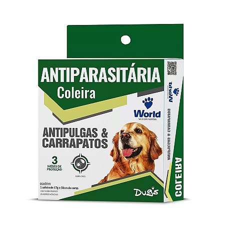 Coleira Antiparasitária Dugs para Cães