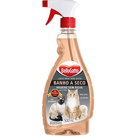 Banho a Seco Bellogatto para Gatos - 500ml