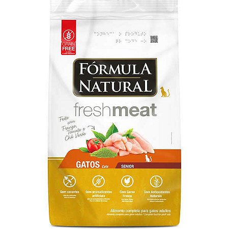 Fórmula Natural Fresh Meat Gato Senior 1kg