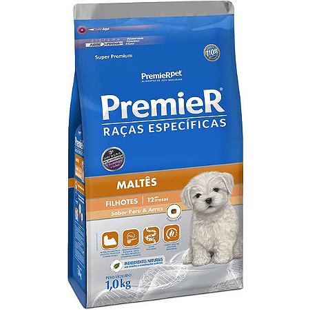 Premier Raças Específicas Maltês Cães Filhotes 1Kg