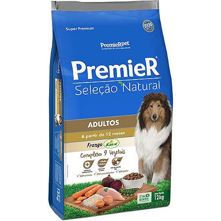 Premier Seleção Natural Cães Adultos 12Kg