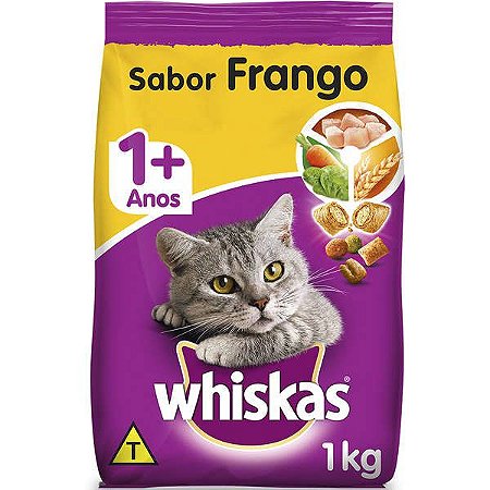 Whiskas Frango para Gatos Adultos - 1kg