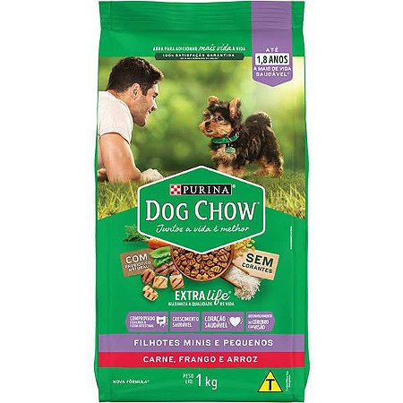 Dog Chow Filhote Racas Pequenas Frango - 1Kg
